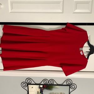 LulaRoe Red a-line dress